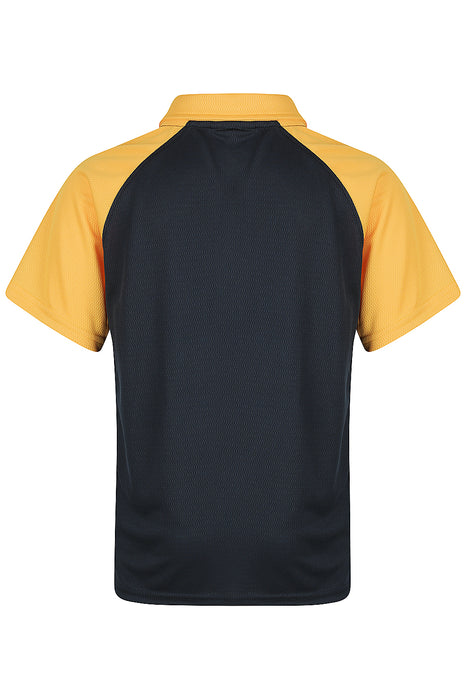 MANLY KIDS POLOS - NAVY/GOLD