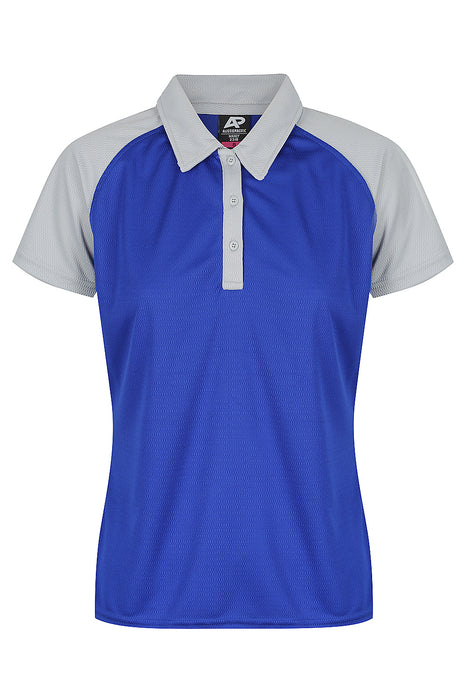 MANLY LADY POLOS - ROYAL/SILVER