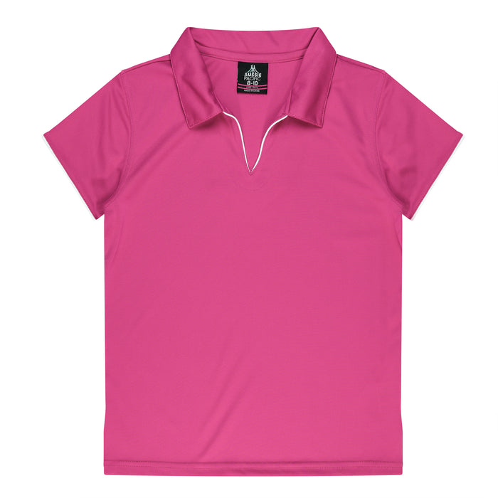 YARRA LADY POLOS - PINK/WHITE