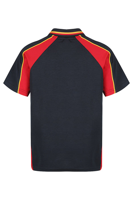 PANORAMA KIDS POLOS - NAVY/RED/GOLD