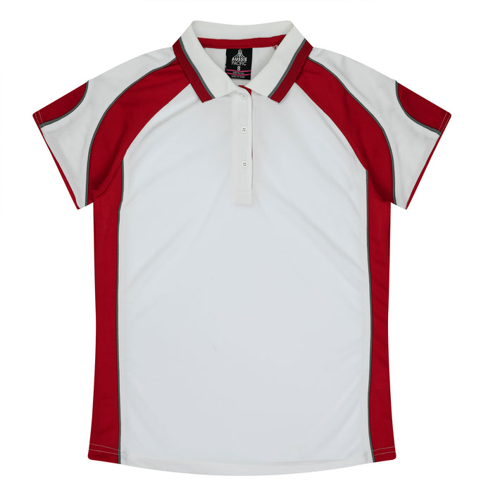 MURRAY LADY POLOS - WHITE/RED
