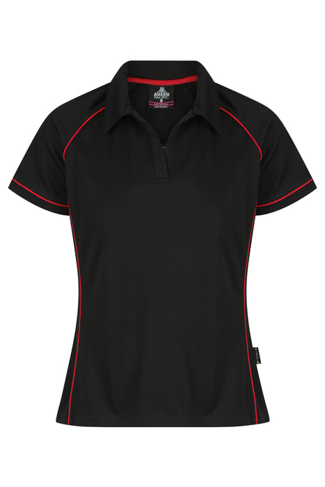 ENDEAVOUR LADY POLOS - BLACK/RED