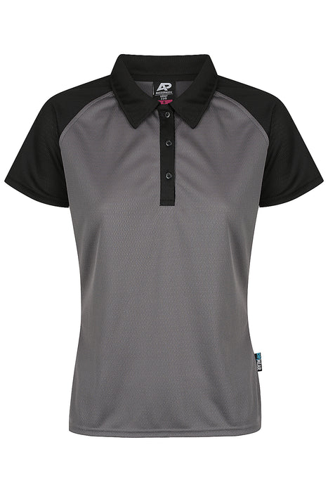 MANLY LADY POLOS - CHARCOAL/BLACK