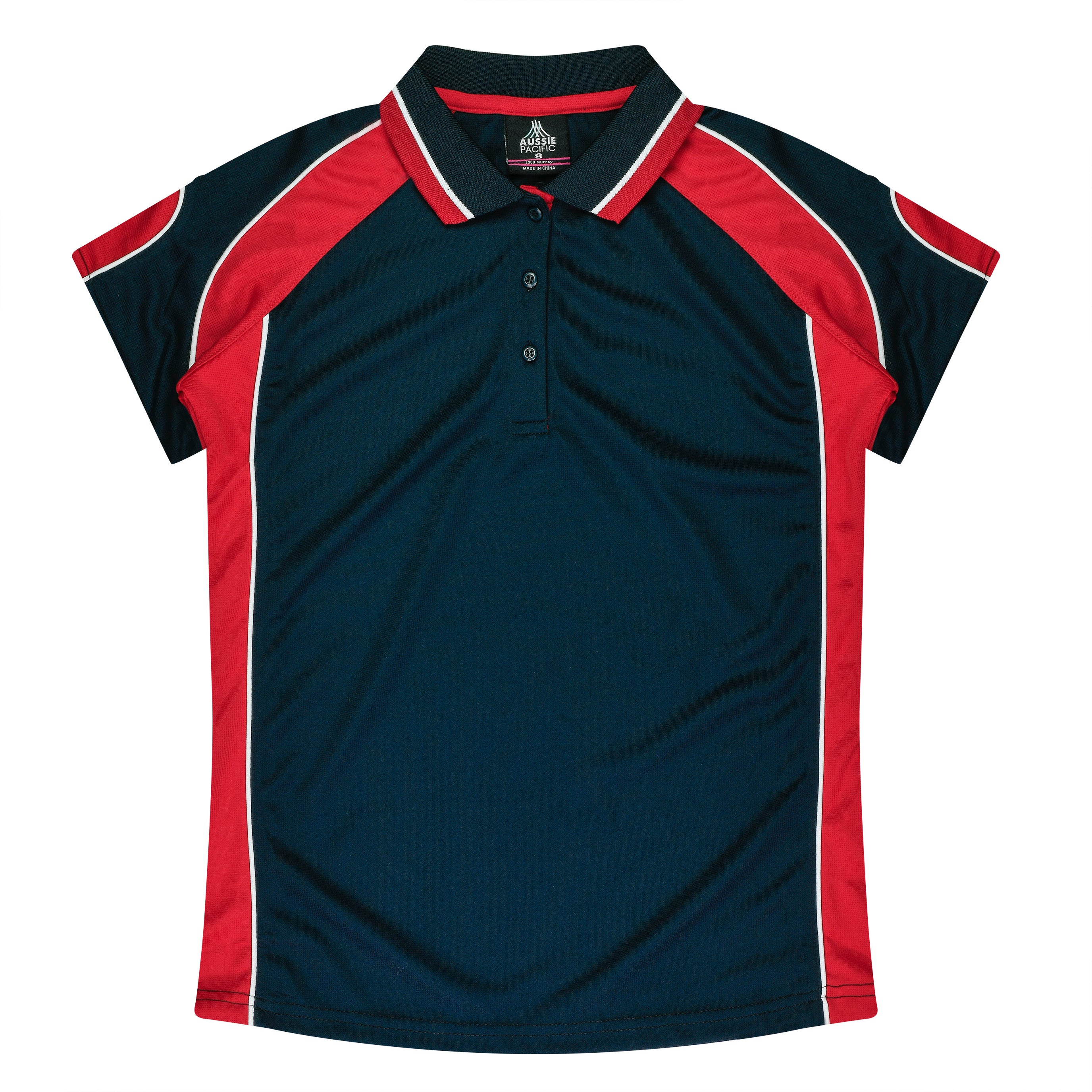 MURRAY LADY POLOS - WHITE/NAVY