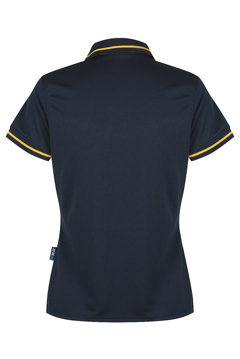 COTTESLOE LADY POLOS - NAVY/GOLD