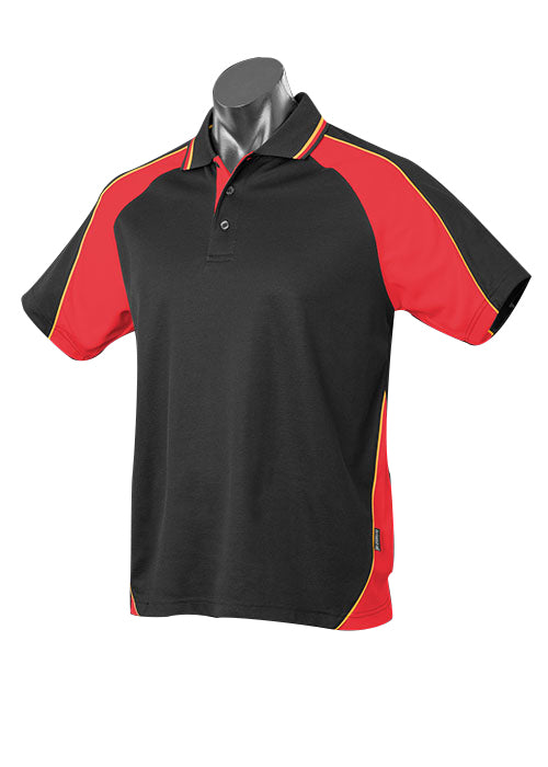 PANORAMA KIDS POLOS - BLACK/RED/GOLD - RUNOUT