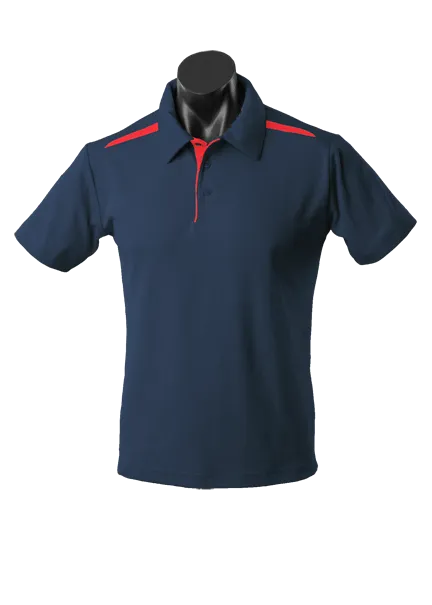PATERSON KIDS POLOS - NAVY/RED - RUNOUT