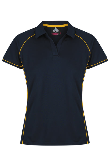 ENDEAVOUR LADY POLOS - NAVY/GOLD