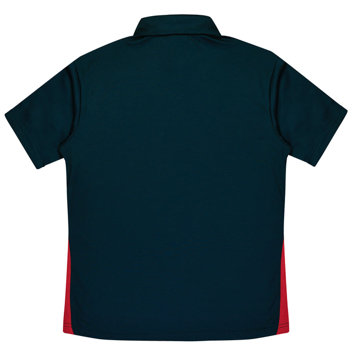 PATERSON MENS POLOS - NAVY/RED