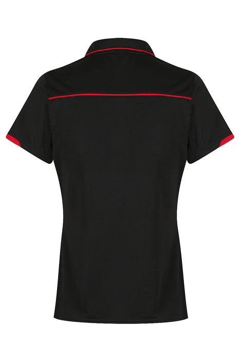 CURRUMBIN LADY POLOS - BLACK/RED