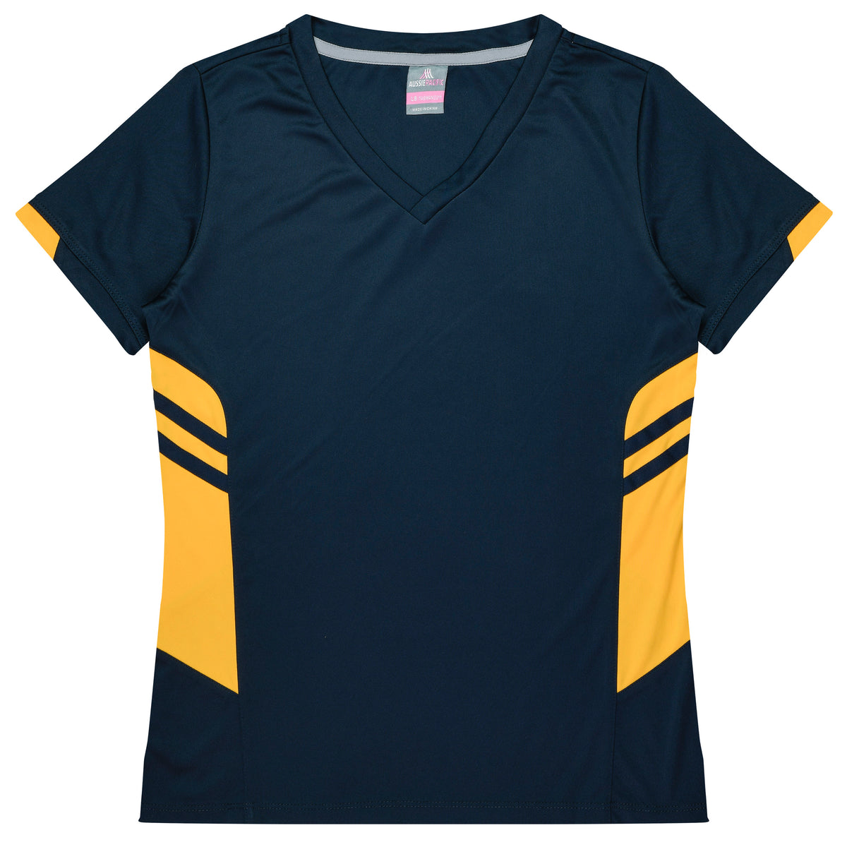 TASMAN LADY TEES - BLACK/GOLD main image 1
