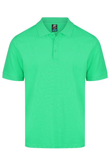 CLAREMONT MENS POLOS - KELLY GREEN