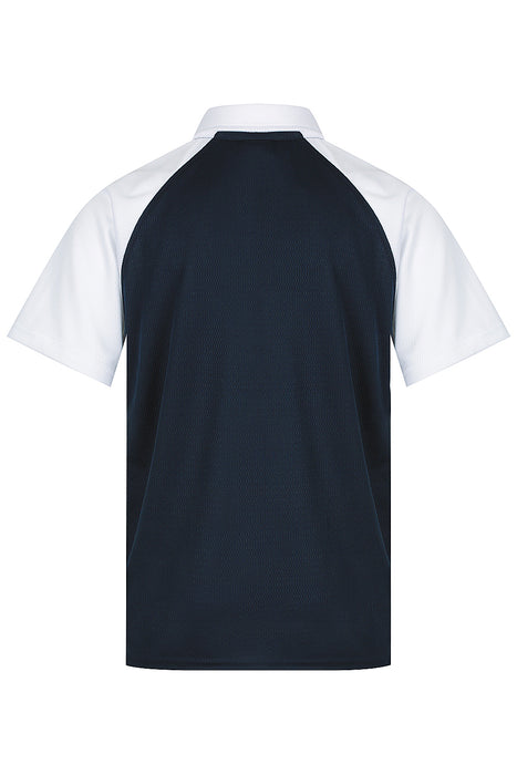 MANLY KIDS POLOS - NAVY/WHITE