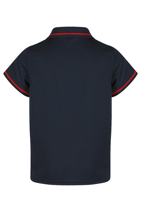 COTTESLOE KIDS POLOS - NAVY/RED