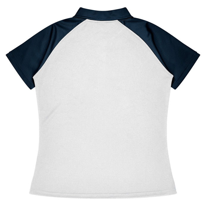 MANLY LADY POLOS - WHITE/NAVY