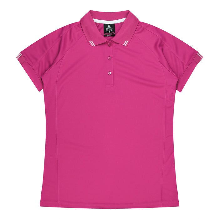 FLINDERS LADY POLOS - PINK/WHITE