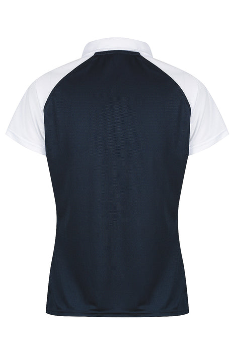MANLY LADY POLOS - NAVY/WHITE