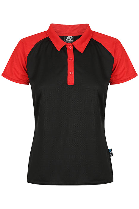 MANLY LADY POLOS - BLACK/RED
